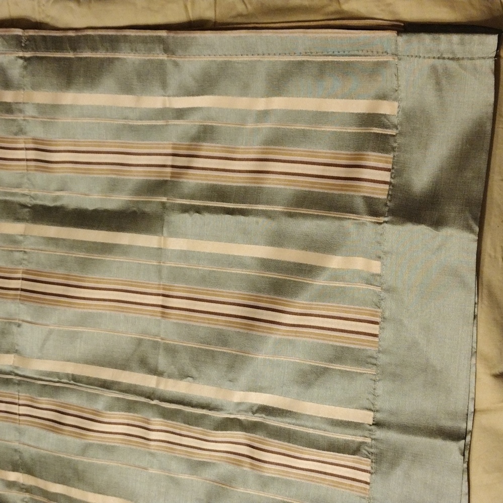 Rodeo Home Valance Curtains Green Olive Gold 52 x 21.5 in